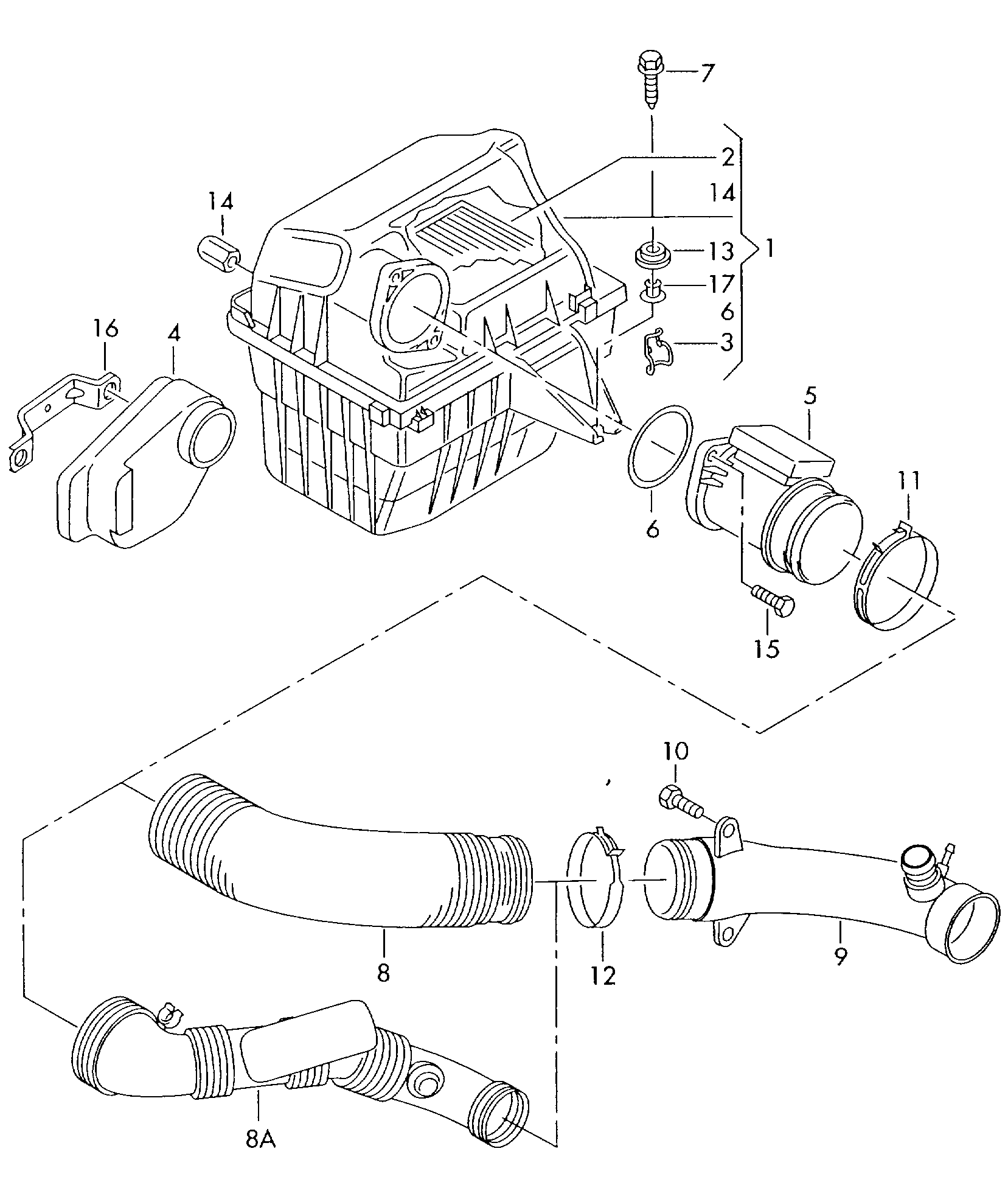 Seat 702 129 965 - Filter, Vod vakuuma www.molydon.hr