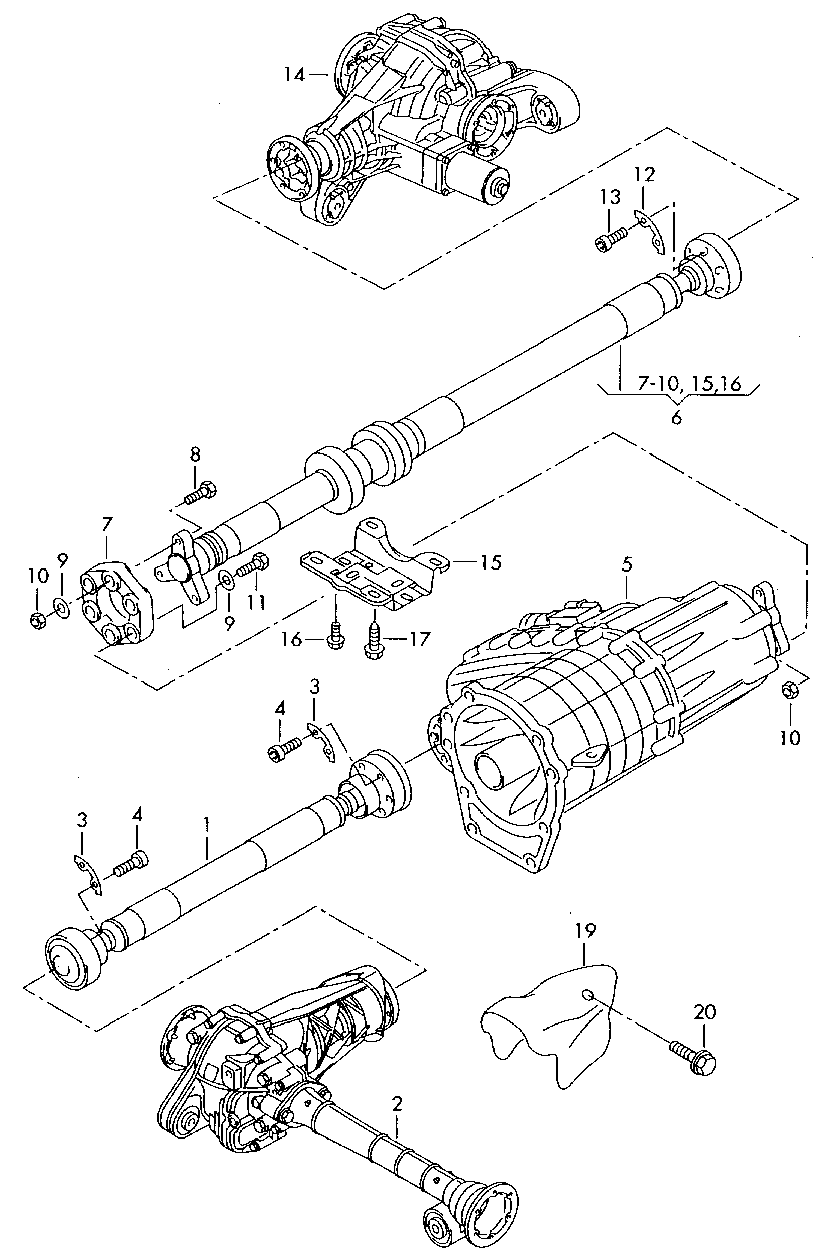 Porsche 7L0521101D - Cardan shaft www.molydon.hr