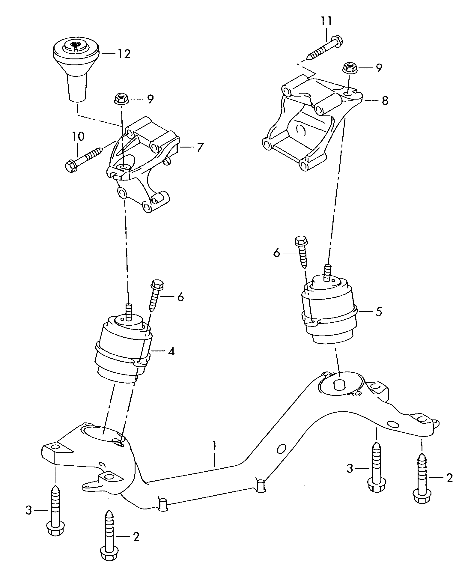 VAG 7L8 199 131 A - Nosač motora www.molydon.hr