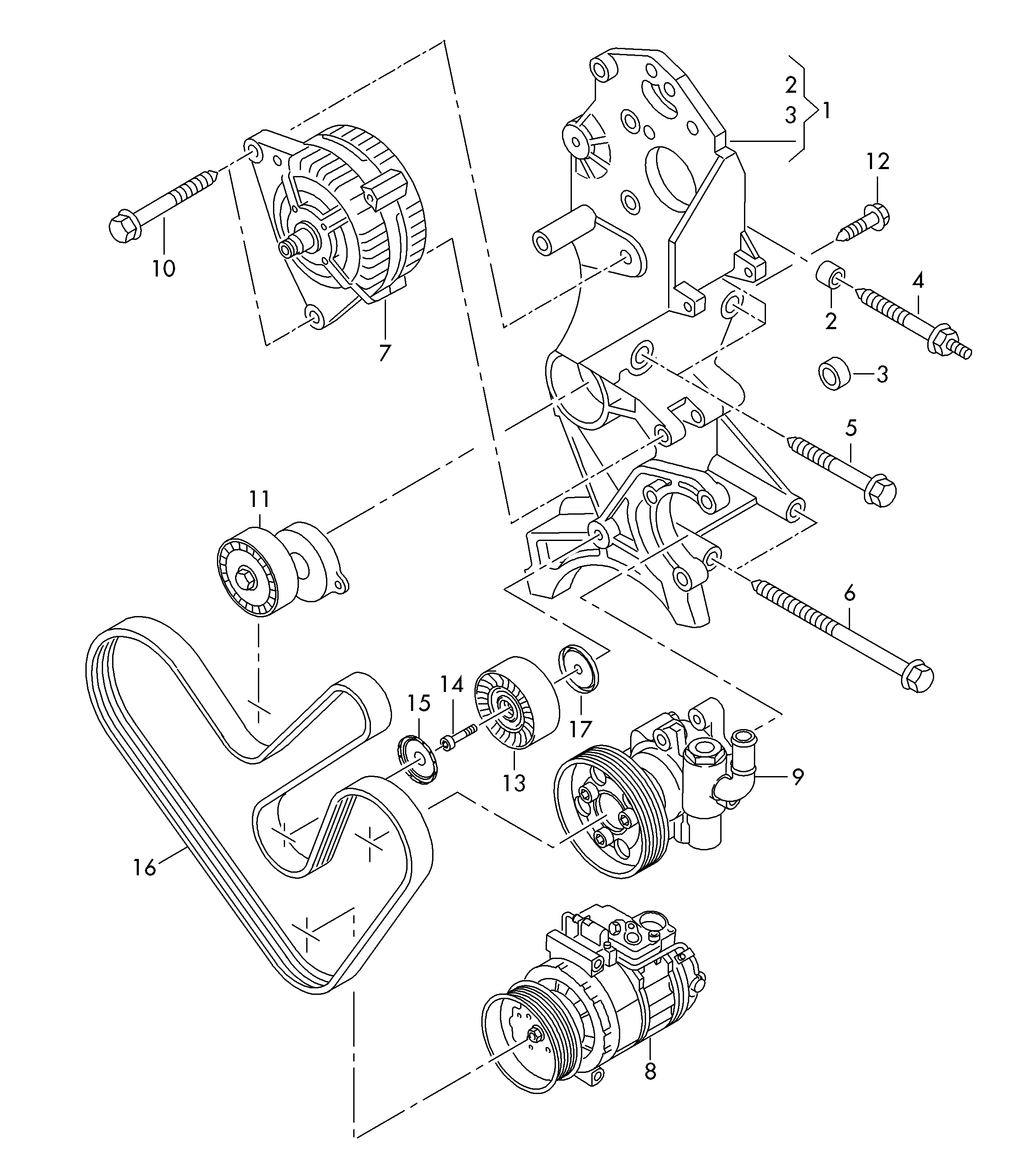 Seat 03L 903 137 AC - Garnitura klinastog rebrastog remena www.molydon.hr