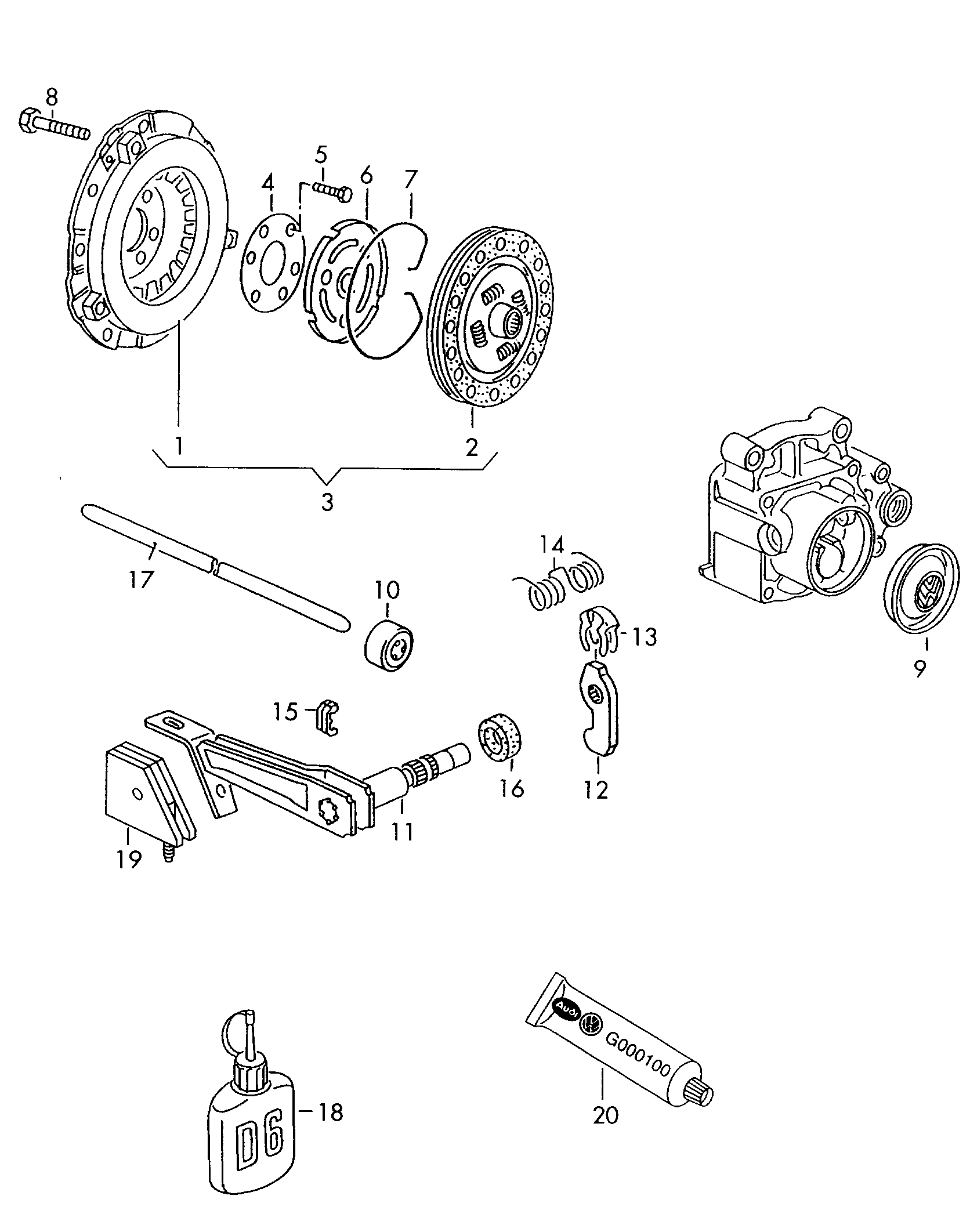 VAG 027198141 X - Komplet kvačila www.molydon.hr