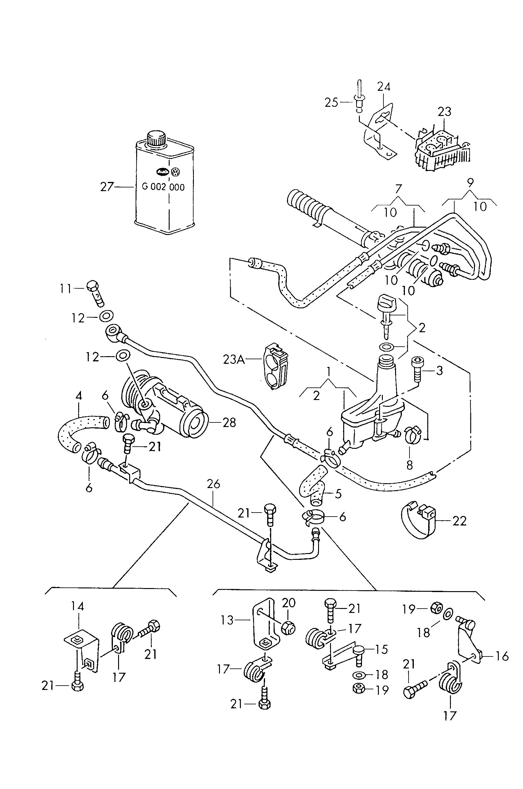 VAG 1H0 422 371 C - Ekspanzioni posuda , hidraulicno ulje za servo-upravljanje www.molydon.hr