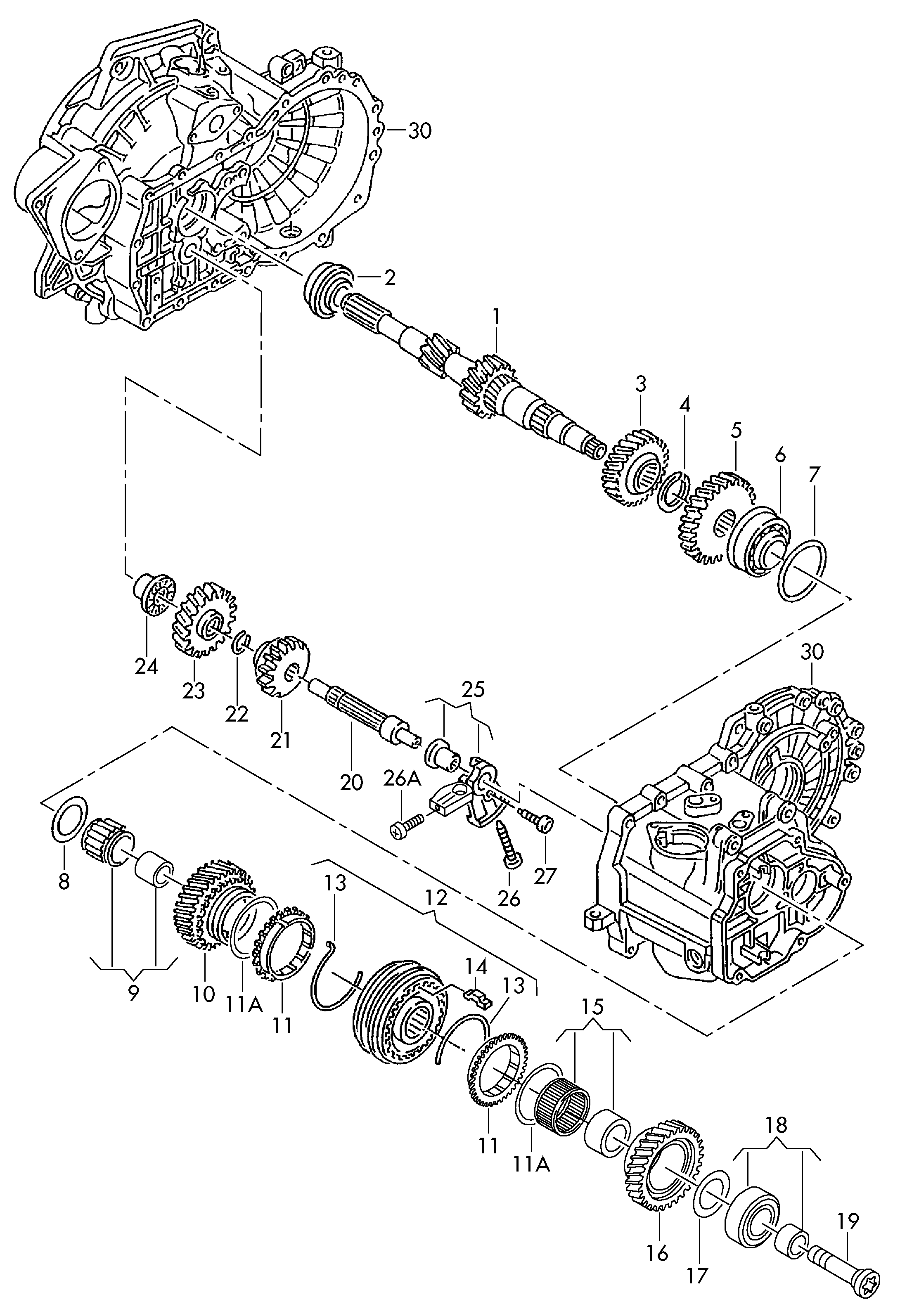 Seat 02S 311 375 E - Set za popravak, ručni mjenjač www.molydon.hr