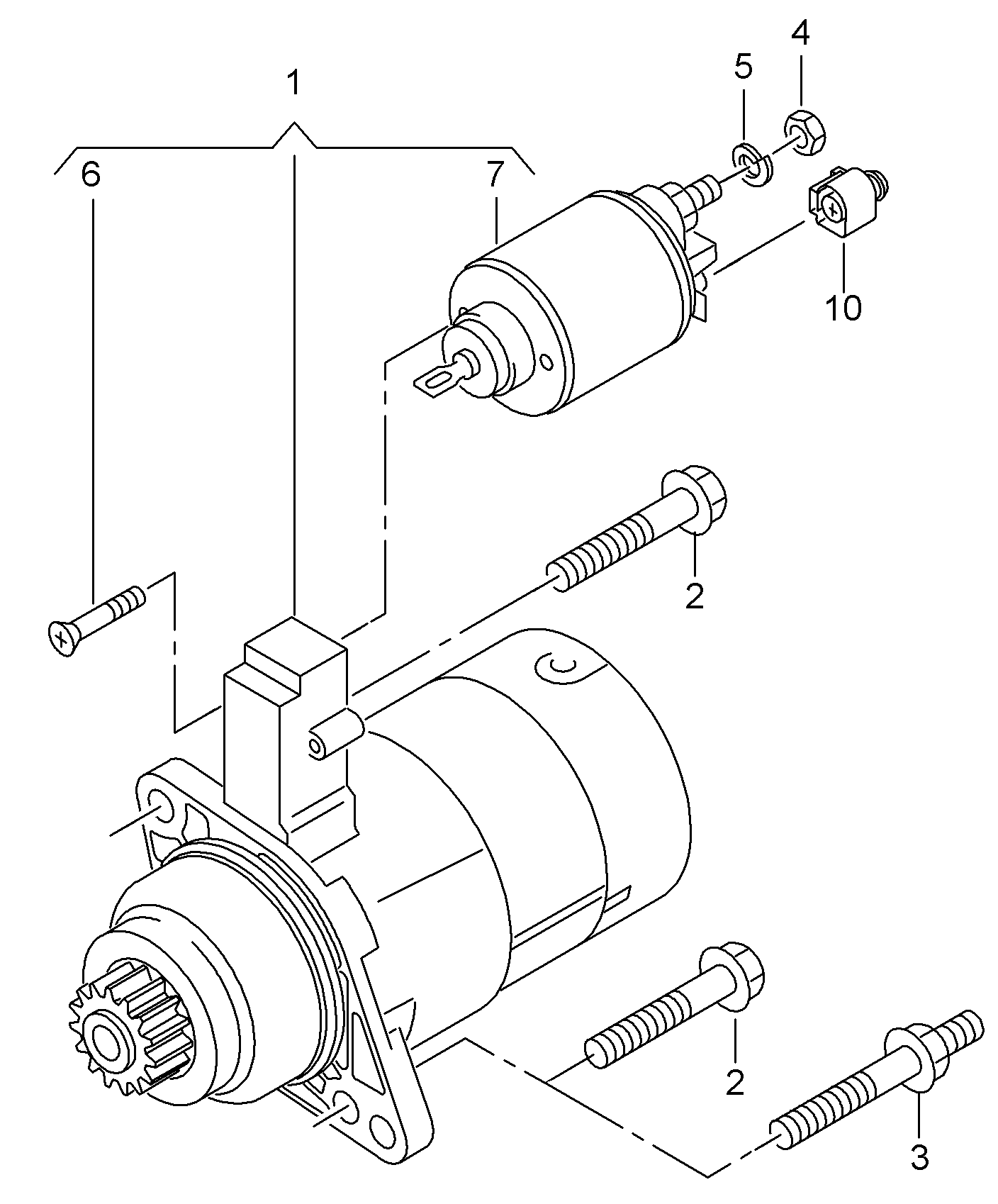 VW 012 911 023 H - Starter www.molydon.hr