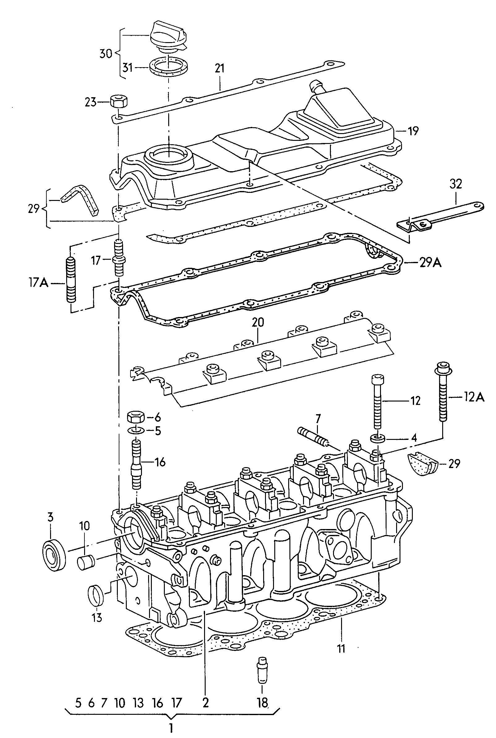 Seat 050 103 383 - Brtva, glava cilindra www.molydon.hr