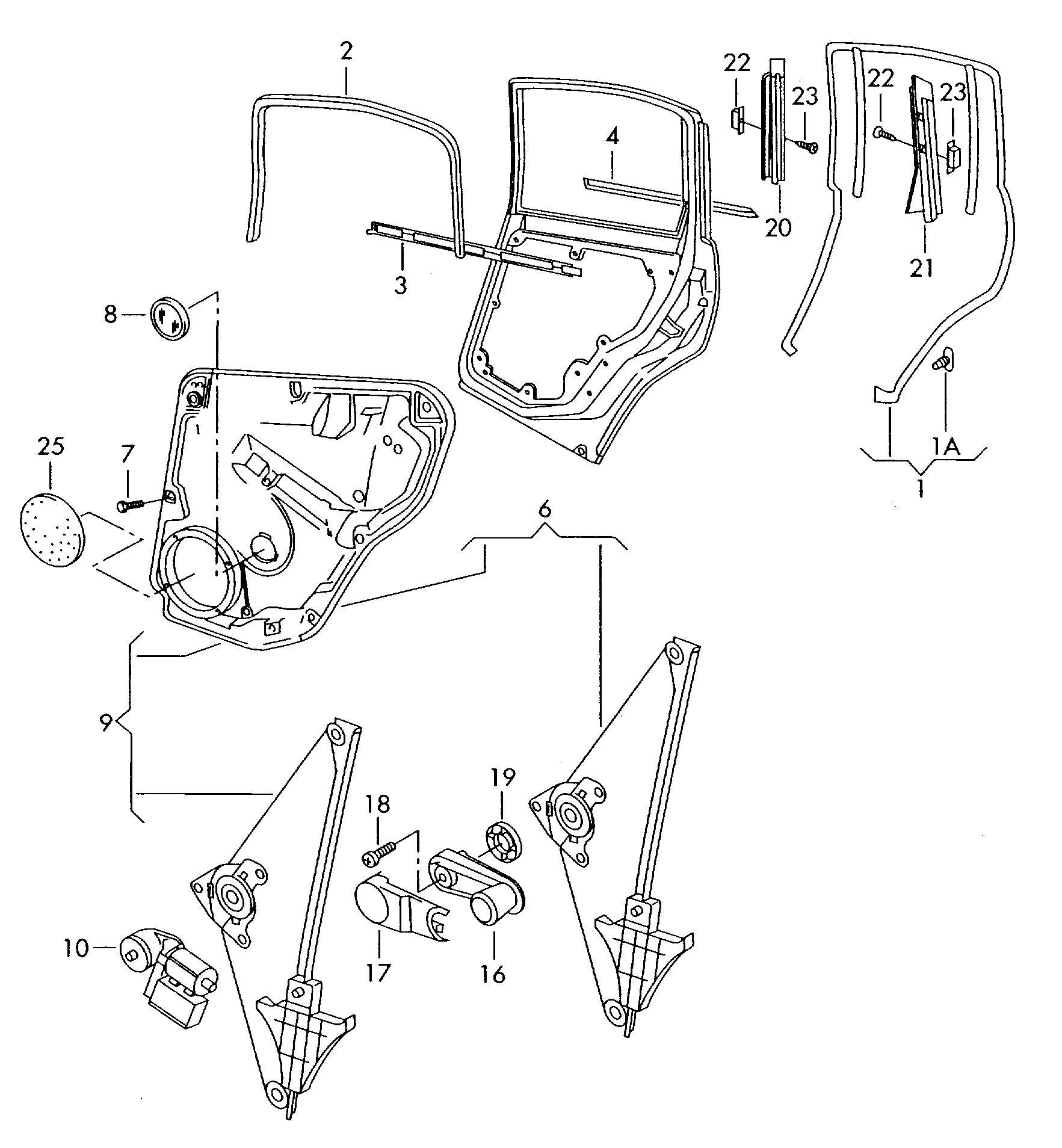 VAG 3B5 839 655 C - Set za popravak, podizačprozora www.molydon.hr