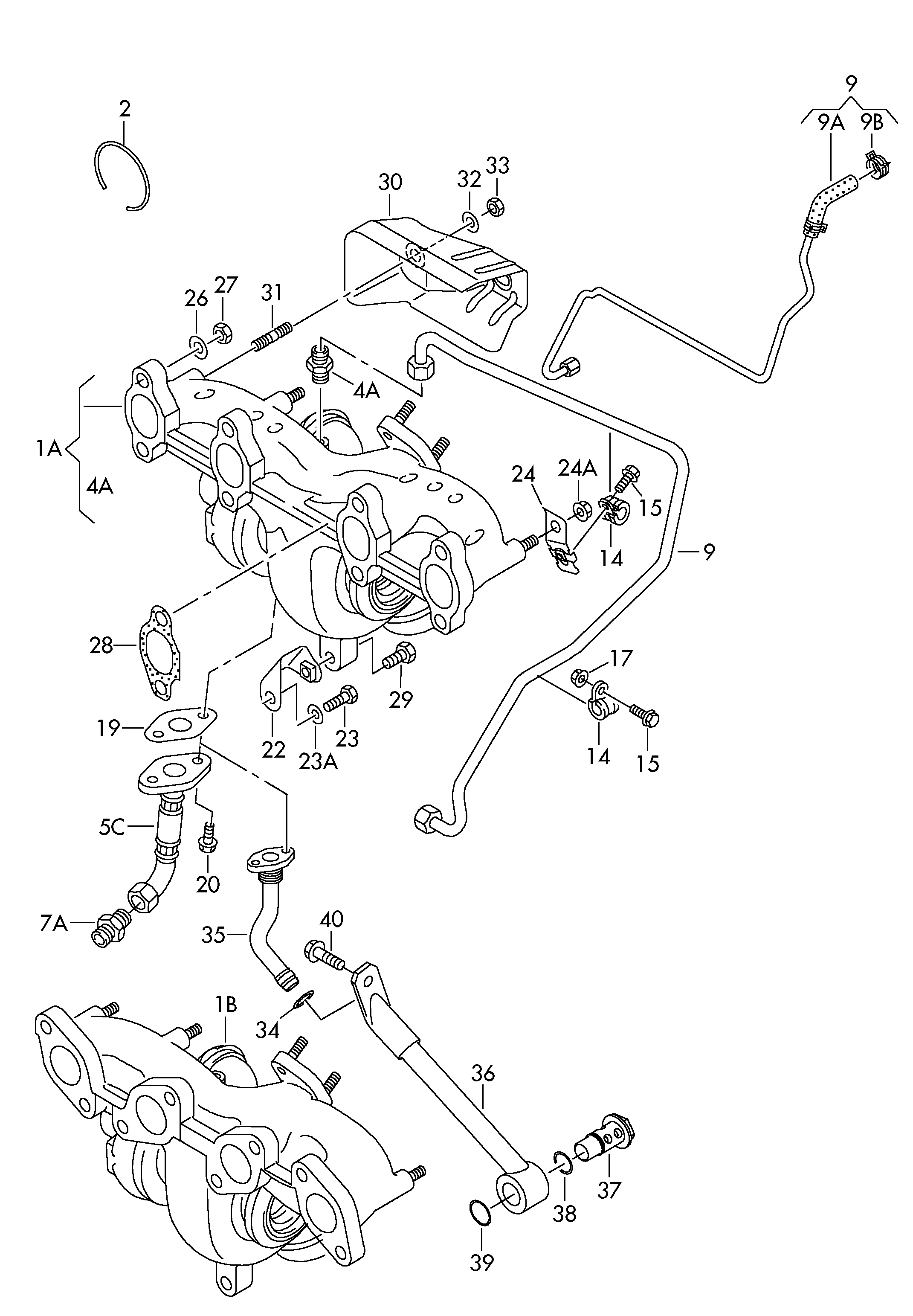 Seat 038145771AG - Cijevovod  za ulje, punjač www.molydon.hr