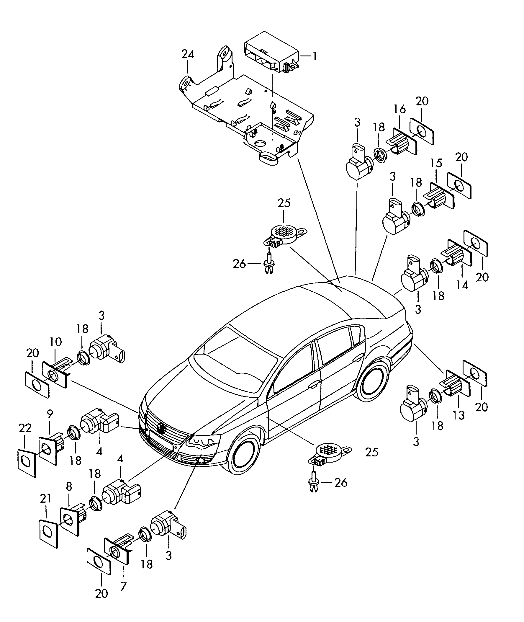 VW 3C0 919 275AD - Sensor www.molydon.hr