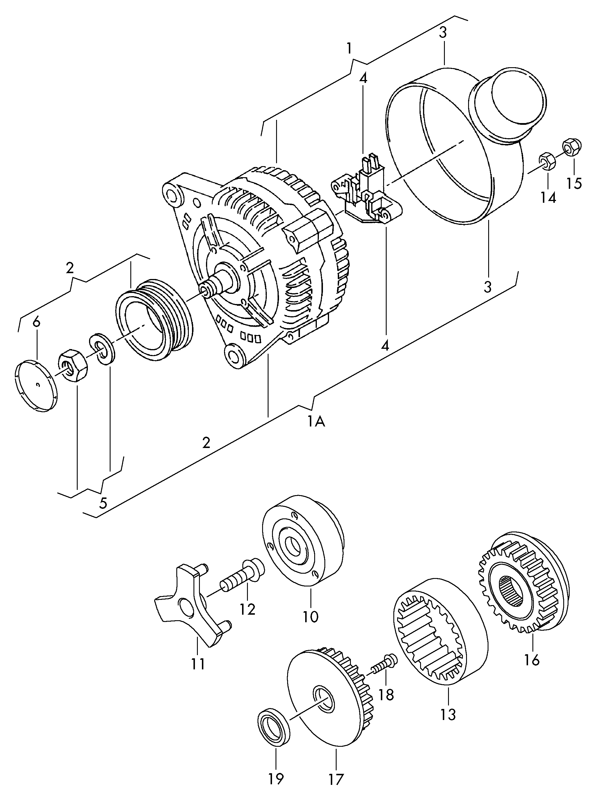 VW 07C903018 X - Alternator www.molydon.hr