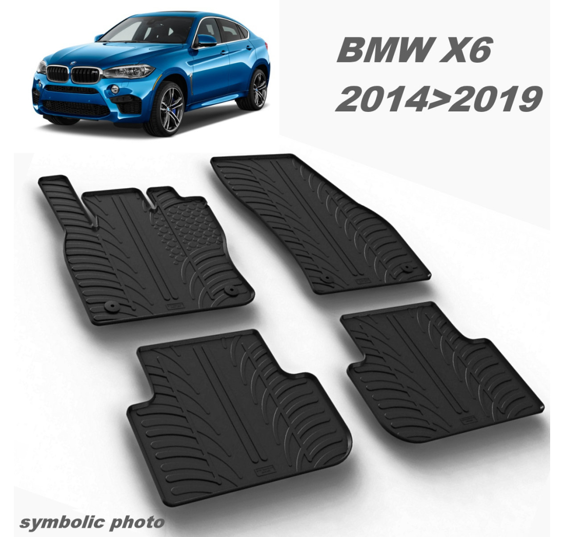 GUMENI AUTO TEPISI ZA BMW X6 - KOMPLET PREDNJI I ZADNJI