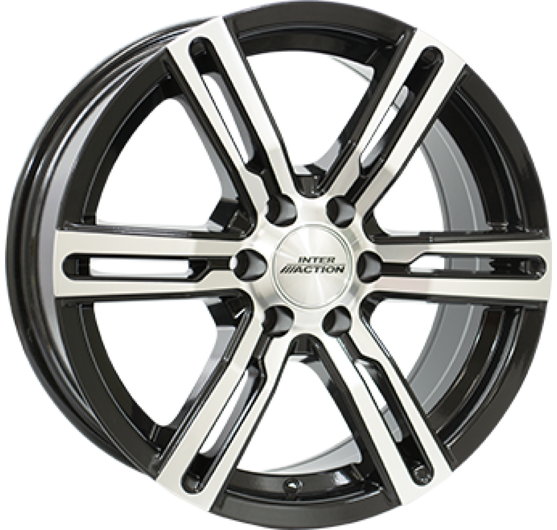 8,0X18 IA KARGIN 6-SP 6/130   ET53 CH84,1 8,0 18 53 6X130 INTER ACTION 84,1 Black / Polished