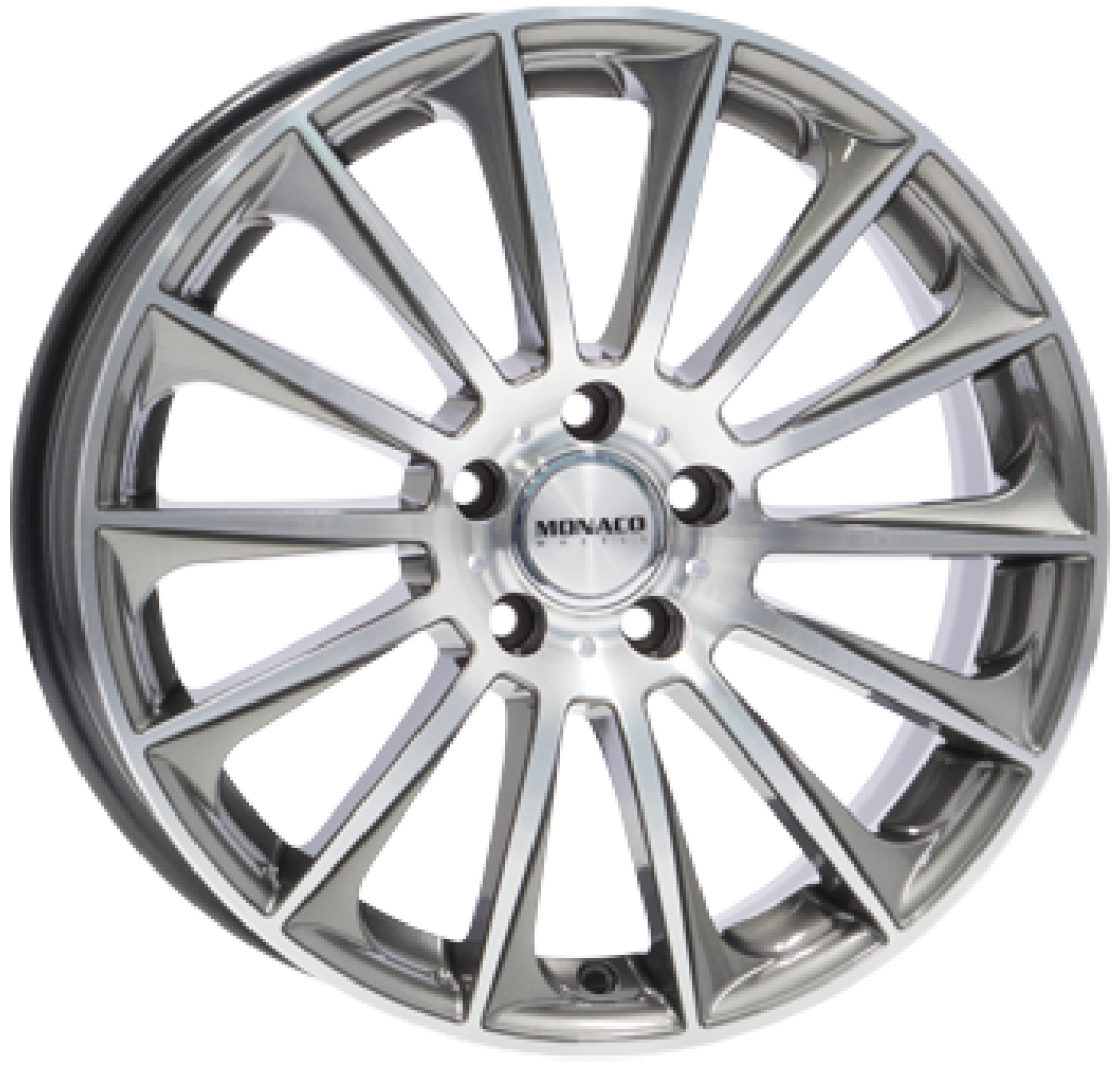 8,0X18 MONACO WHEELS MC9 5/112 ET35 CH66,6 8,0 18 35 5X112 MONACO WHEELS 66,6 Anthracite / Polish