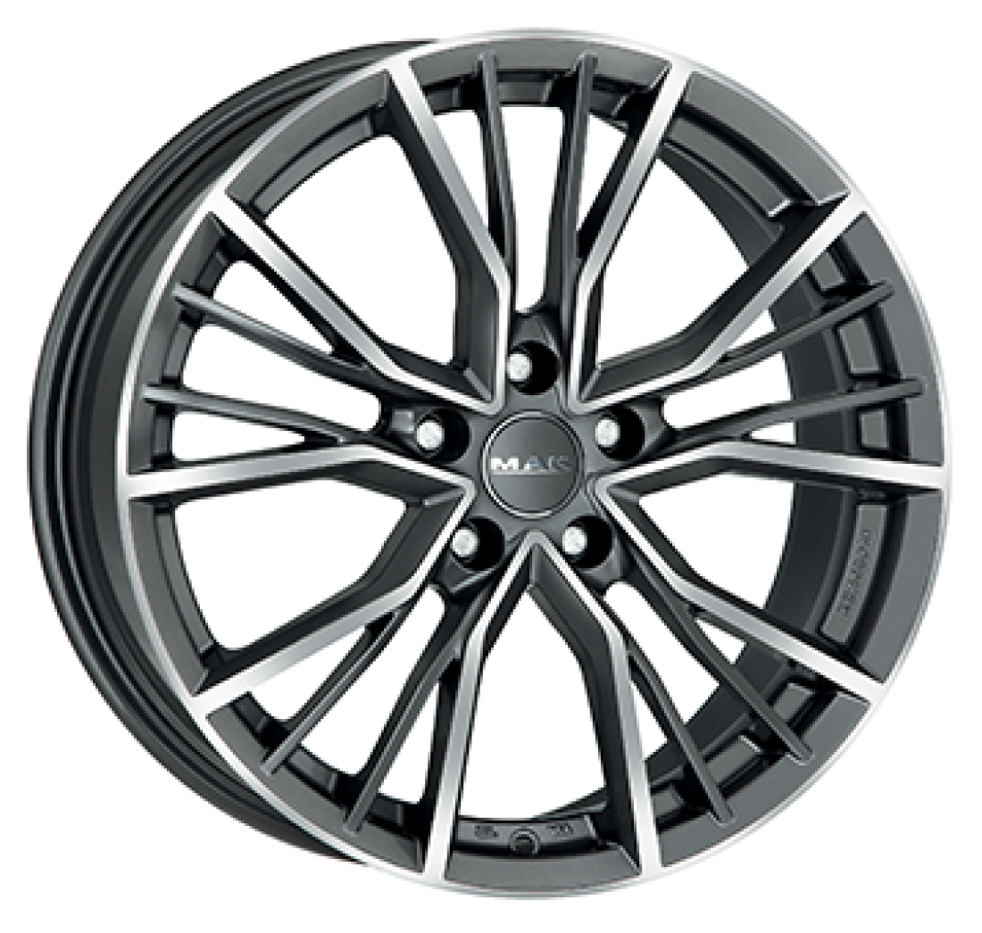 8,0X18 MAK UNION 5/112   ET42 CH57,1 8,0 18 42 5X112 MAK 57,1 Gunmetal / Polished