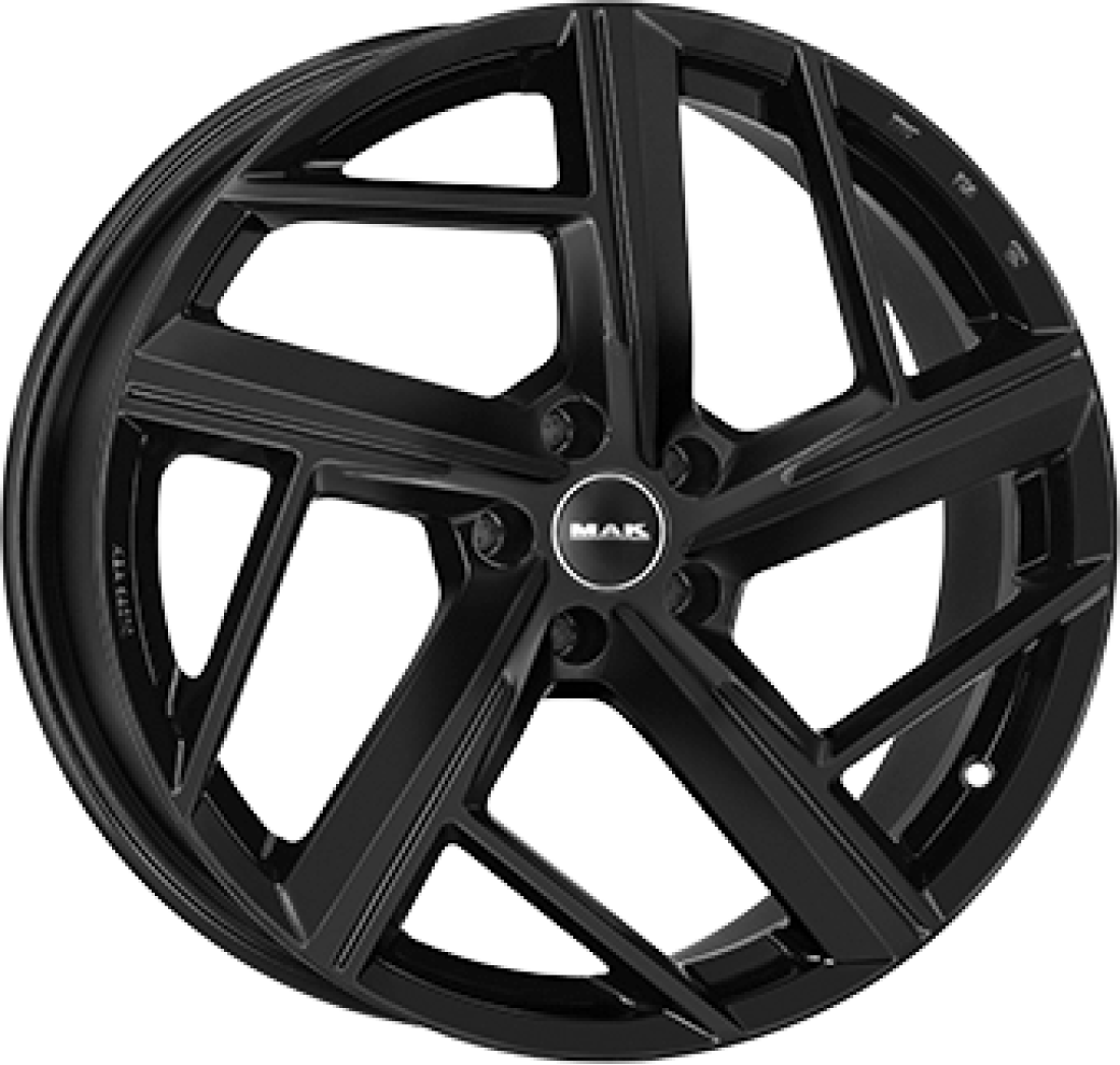 8,5X19 MAK QVATTRO 5/112   ET38 CH66,4 R14 8,5 19 38 5X112 MAK 66,4 Gloss Black